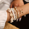 Natur BOHO Armbandset