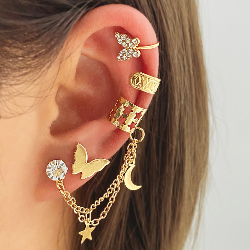 Trendy Clip Leaves Earrings