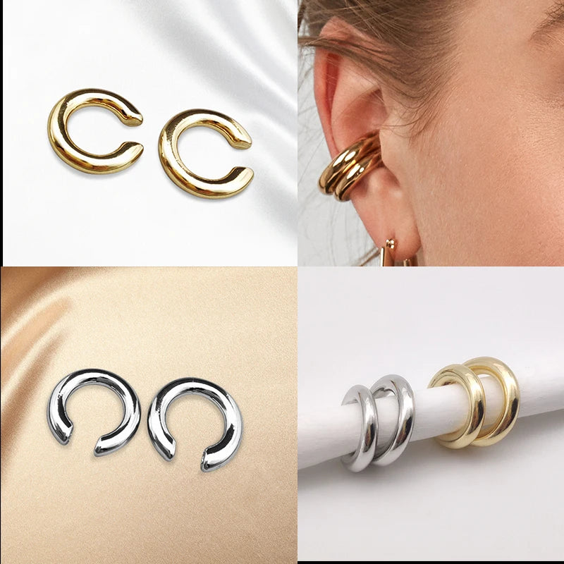 Trendy Clip-On Ear Cuffs